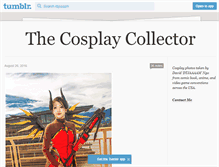 Tablet Screenshot of cosplaycollector.com